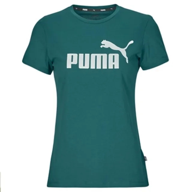 Puma  ESS LOGO TEE  women's T shirt in Blue