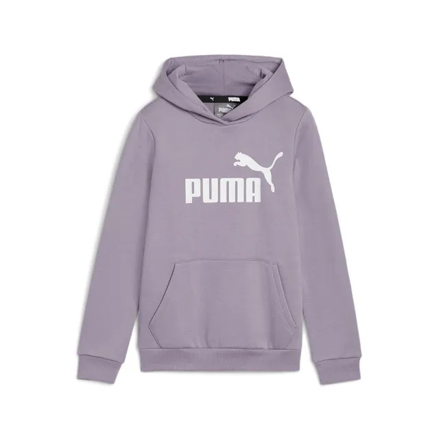 Puma Girls Essentials Logo Hoodie - Purple Rubber