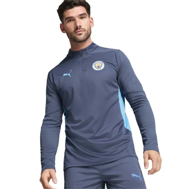 Man City Training 1/4 Zip Top (Inky Blue) 2024-2025 Men's Size: Small Manchester City Made By: Puma