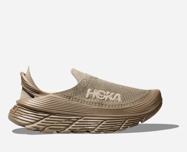 Hoka One One HOKA Restore TC Recovery Shoes in Dune/Oxford Tan