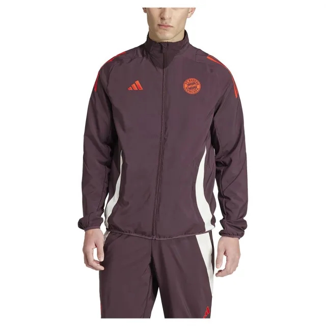 adidas Bayern München Training Jacket Presentation Tiro 24 - Shadow Maroon/Red - ['Red']