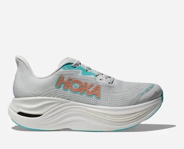 Hoka One One HOKA Women's Skyward X Road Running Shoes in Cosmic Grey/Rose Gold