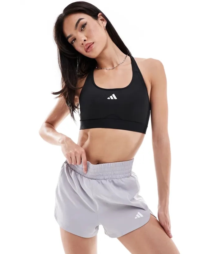 Adidas Running Pacer 5 Inch Woven Shorts In Grey