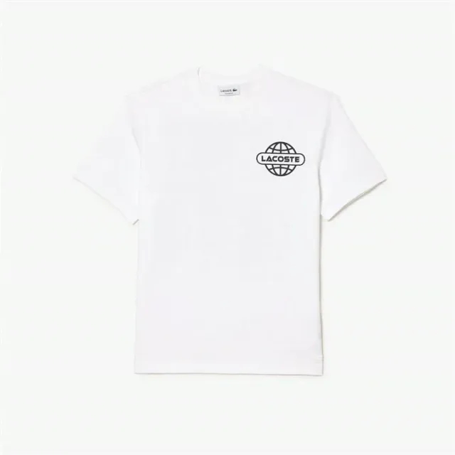 Lacoste Back Print T Shirt - White