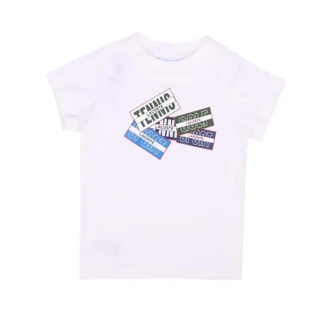 Lacoste Cotton Badge Print T-shirt - White