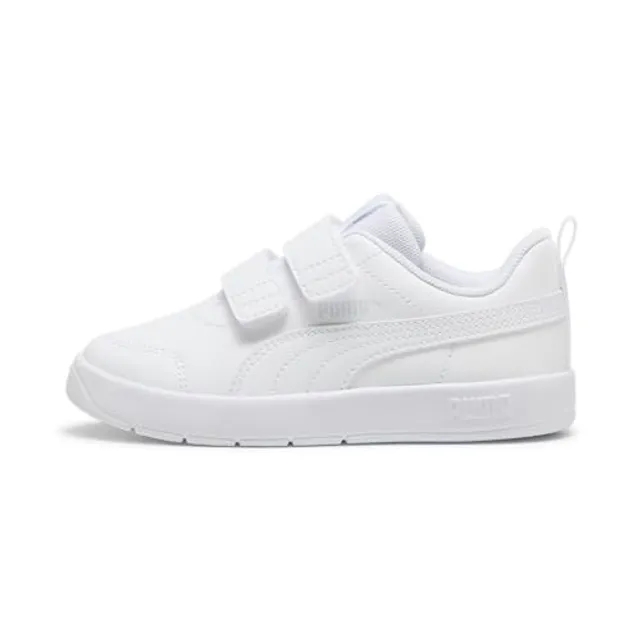 PUMA Courtflex V3 Sneakers Kids, White/Silver Mist