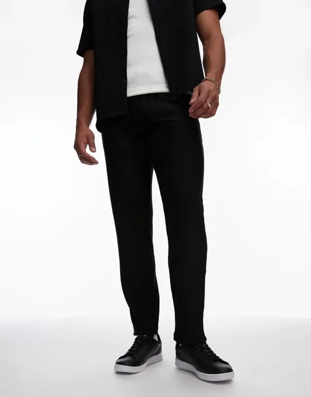 Lacoste Men's Carnaby Set Leather Sneakers - Black & White