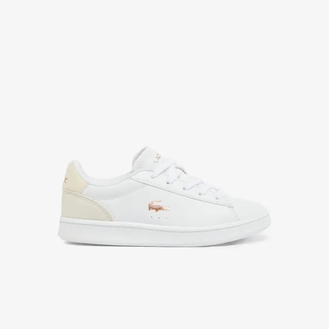 Lacoste Children's Carnaby Set Trainers - White & Light Pink