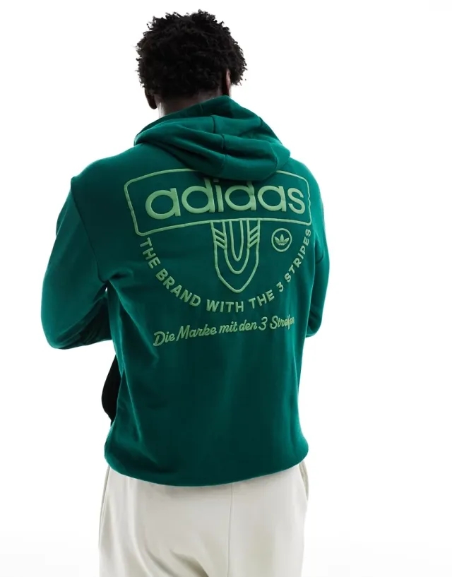 Adidas Originals Hoodie In Green