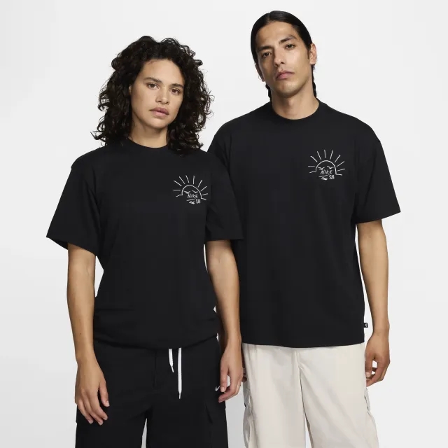 Nike Sb M90 Graphic Backprint T-Shirt In Black