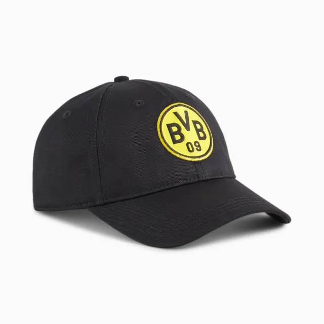 PUMA Borussia Dortmund Team Cap, Black/Faster Yellow
