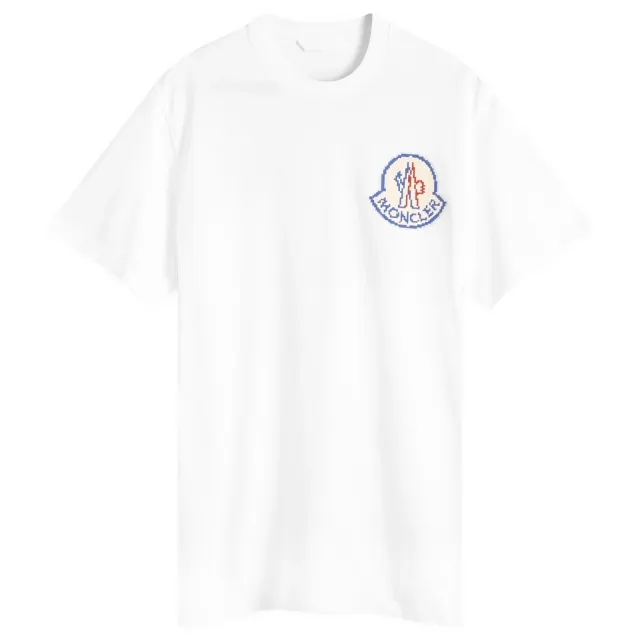 Moncler Men's Pixel Logo T-Shirt White