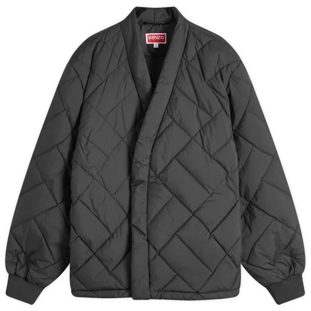 Kenzo Men's Weave Down Kimono Jacket Black