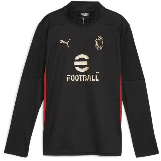 Puma Milan Training Shirt 1/4 Zip - ['Black']