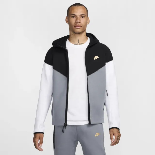 Nike Sportswear Tech Fleece Windrunner Men's Full-Zip Hoodie - Black - Sustainable Blends Minimum