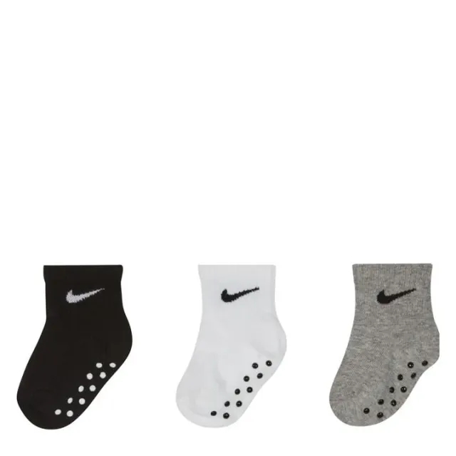 Nike Kids No Slip 3pack Ankle - Black