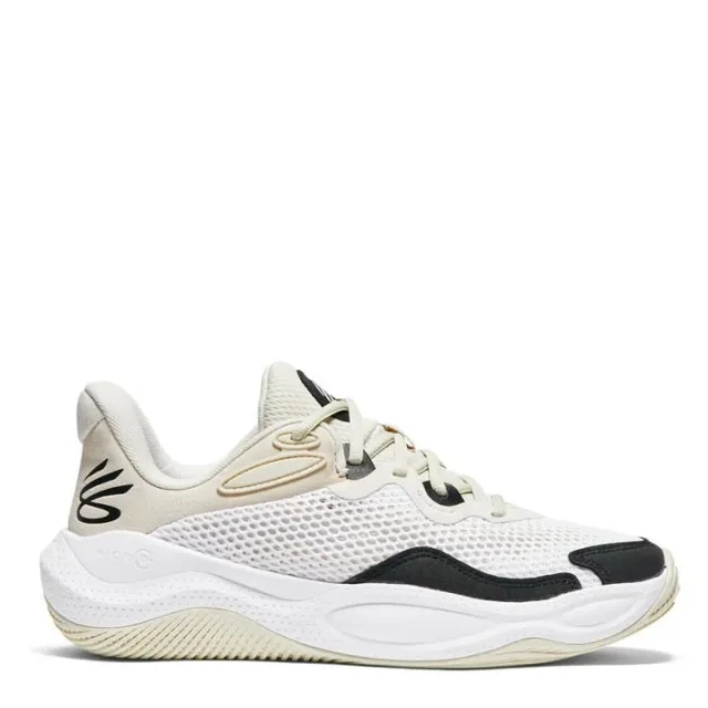 Under Armour Unisex Curry Splash 24 Suede Basketball Shoes White / Summit White / Black 8