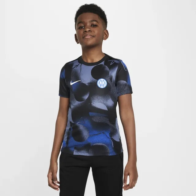Inter Milan Nike Pre Match Top - Black - Kids