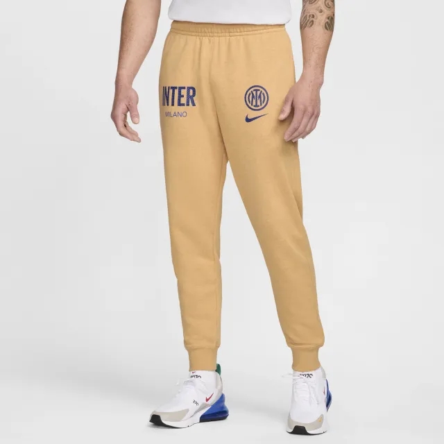 Inter Milan Club Home Men's Nike Football French Terry Jogger - Brown - Cotton/Polyester