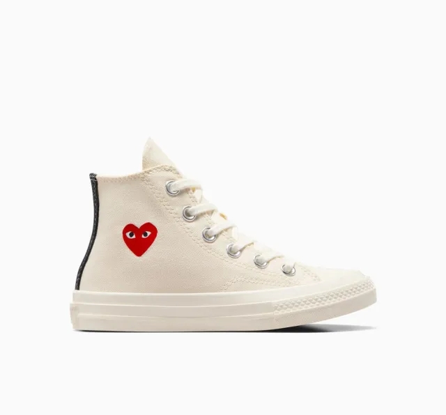 Converse PLAY Comme des Garçons Single Heart Chuck 70 - Black, Red
