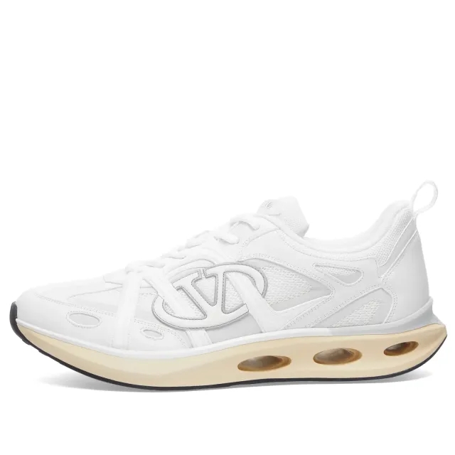 Valentino Men's Easyjog Sneaker White/Ivory/Grey