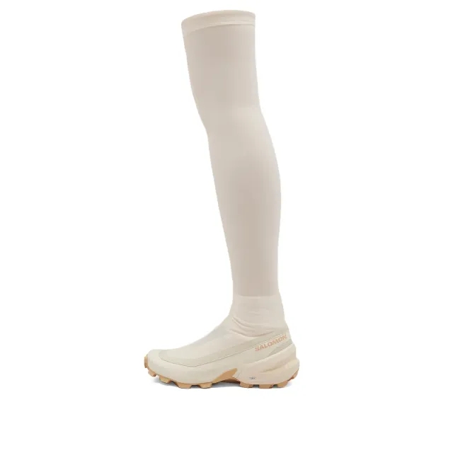 MM6 Maison Margiela Women's Salomon High Leg Sneaker Vanilla Cream/Almond Milk