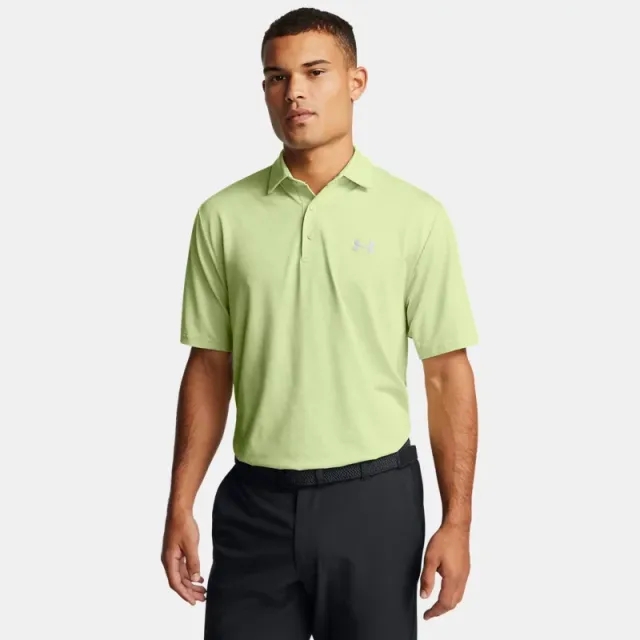 Men's  Under Armour  Playoff 3.0 Check Jacq Under Armour rd Polo Retro Green / White / Steel XL
