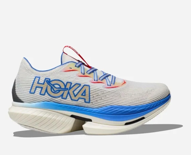 Hoka One One HOKA Cielo X1 Race Shoes in White/Virtual Blue