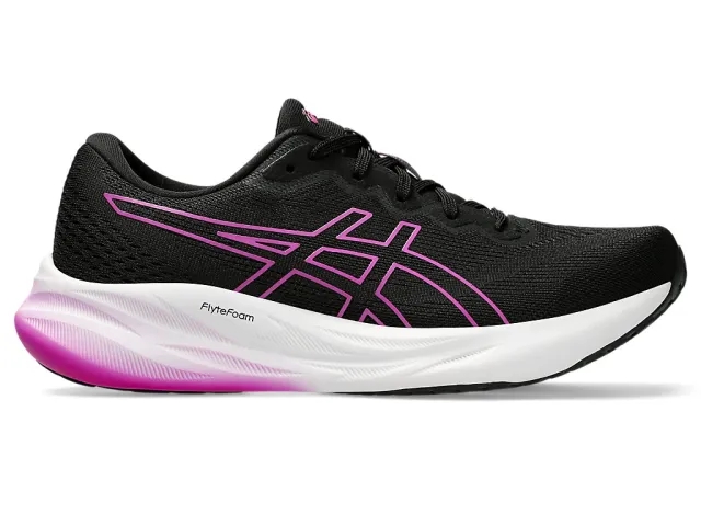 Woman's Asics Gel-Pulse 15 Running Shoes - Black Purple