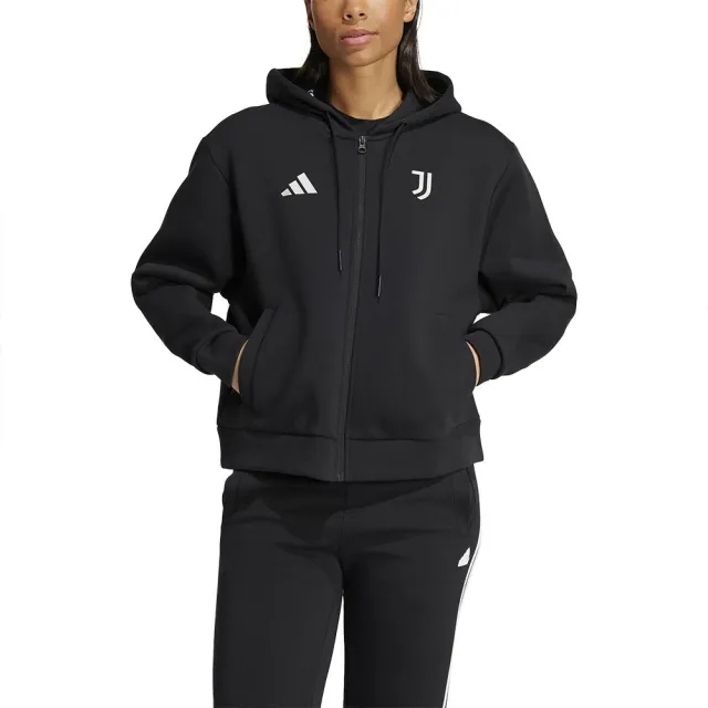 Adidas Juventus 24/25 Anthem Full Zip Sweatshirt  - Black