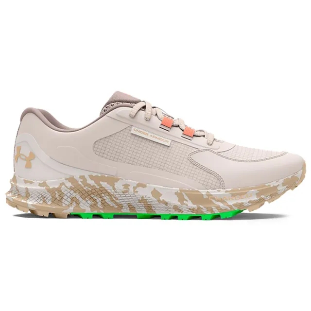 Women's  Under Armour  Bandit Trail 3 Running Shoes Gray Matter / White Clay / Aero Orange 5