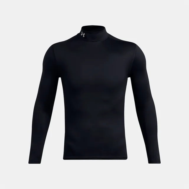 Under Armour Men's ColdGear® Elite Mock Long Sleeve Black / Metallic Silver XXL