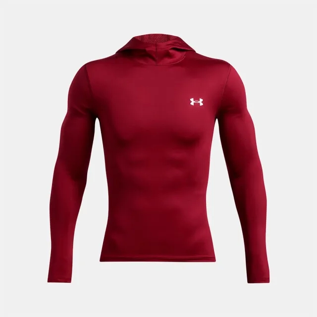 Under Armour Men's ColdGear® Elite Scuba Hoodie Cardinal / Metallic Silver XS