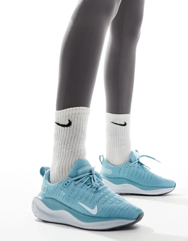 Nike Running Reactx Infinity Run 4 Trainers In Light Blue