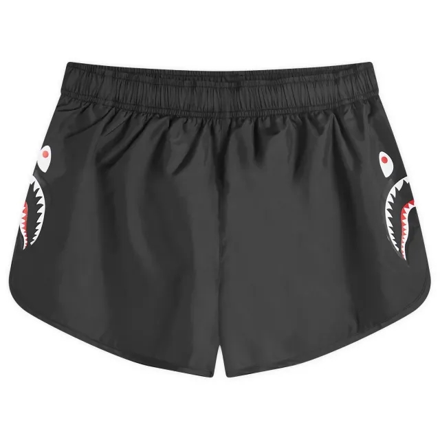 A Bathing Ape Women's Shark Running Shorts Black