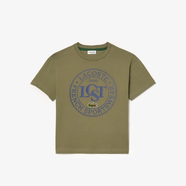Lacoste Contrast Badge T-shirt - Khaki Green