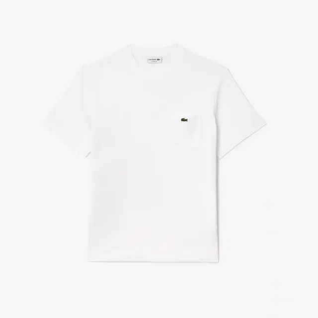 Lacoste Lacoste Regular Fit Cotton Jersey Pocket T-Shirt - White, White