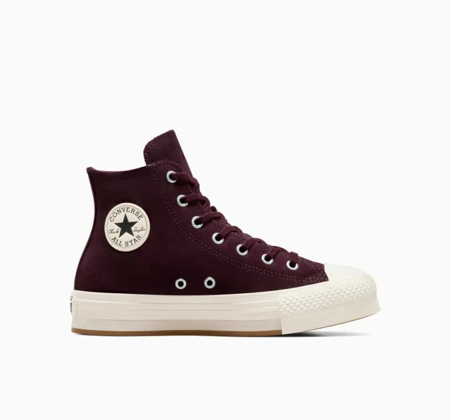 Converse All Star EVA Lift Hi Youth in Burgundy