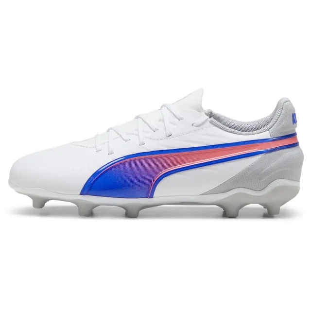 Puma Kids King Match FG AG Puma White Bluemazing Flat Light Grey