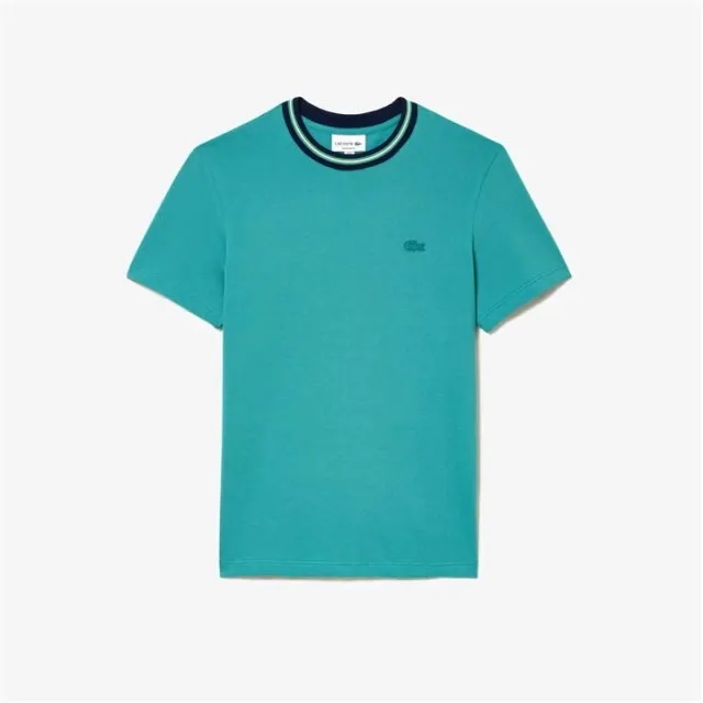 Lacoste Stripe Collar Stretch Piqu
