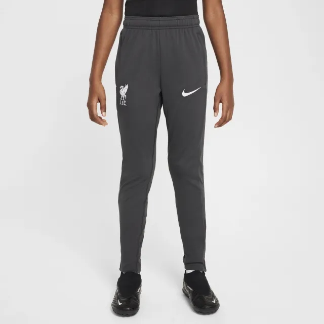 Liverpool F.C. Academy Pro Older Kids' Nike Dri-FIT Football Knit Pants - Grey - Polyester
