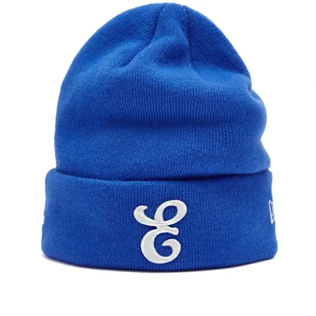 New Era E by END. New Era Beanie Blue Bead