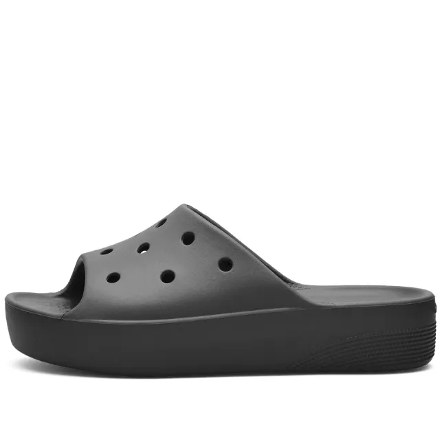 Crocs | Women | Classic Platform | Slides | Black | 7