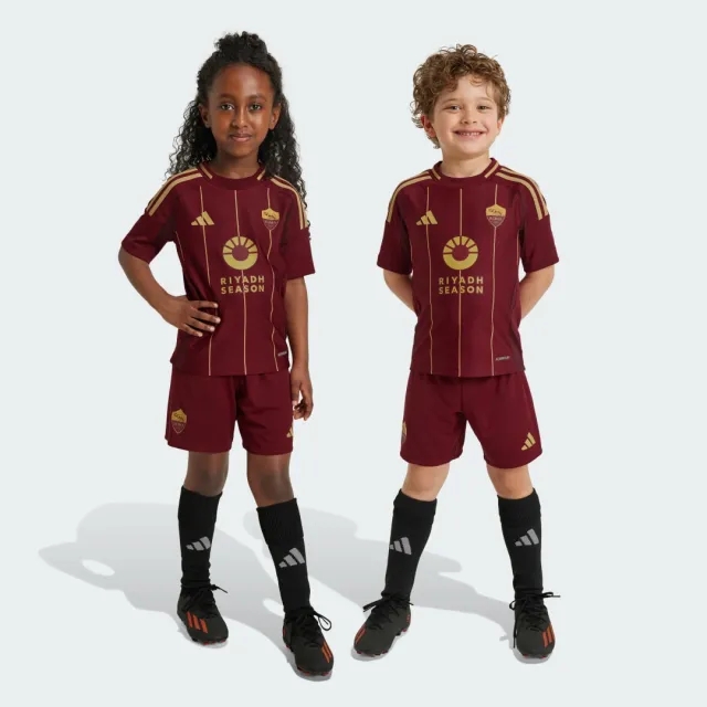 adidas AS Roma 2024/25 Home Kit Children - Red - Kids
