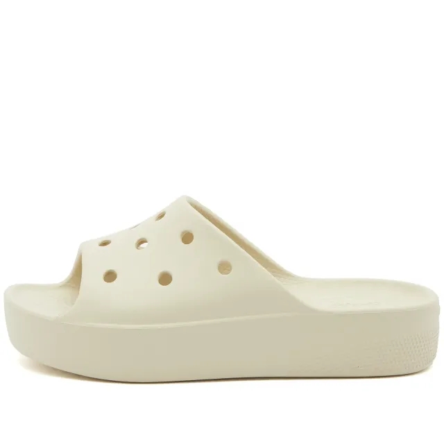 Crocs | Women | Classic Platform | Slides | Bone | 5