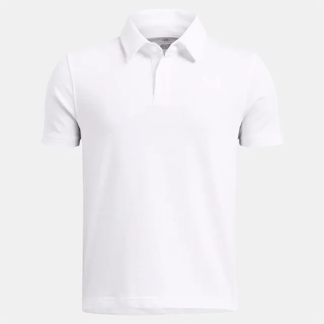 Boys'  Under Armour  Icon Polo White / White YXS (48 - 50 in)
