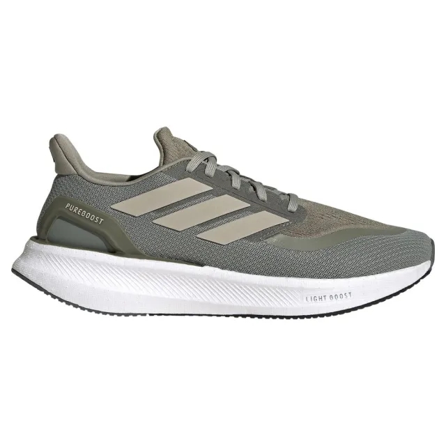 adidas Pureboost 5 Men's Running Shoes, Silver Pebble/Beige