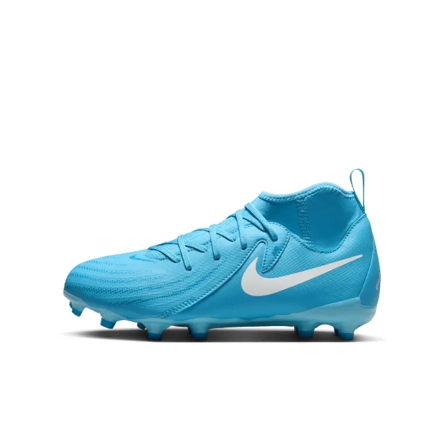 Nike Jr. Phantom Luna 2 Academy Younger/Older Kids' MG Football Boot - Blue - Recycled Content Minimum