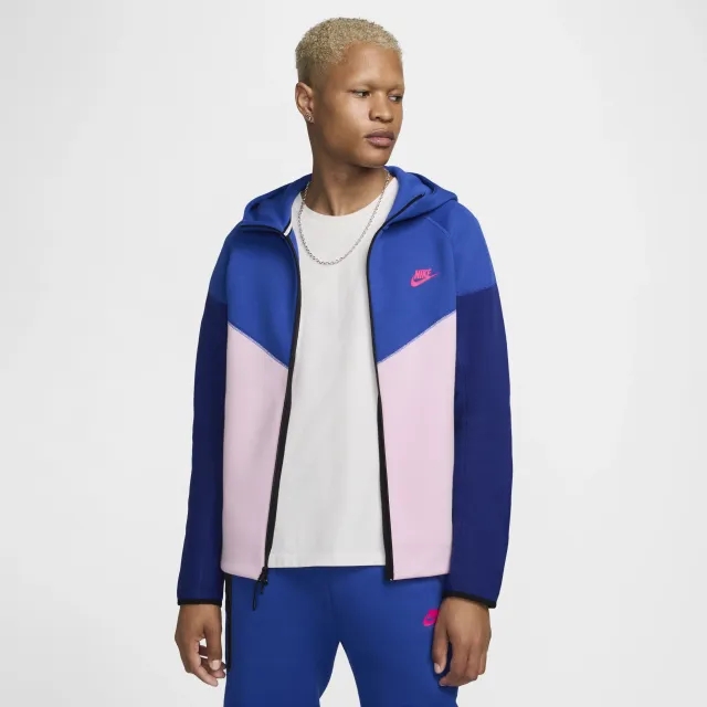 Nike Sportswear Tech Fleece Windrunner Men's Full-Zip Hoodie - Blue - Sustainable Blends Minimum