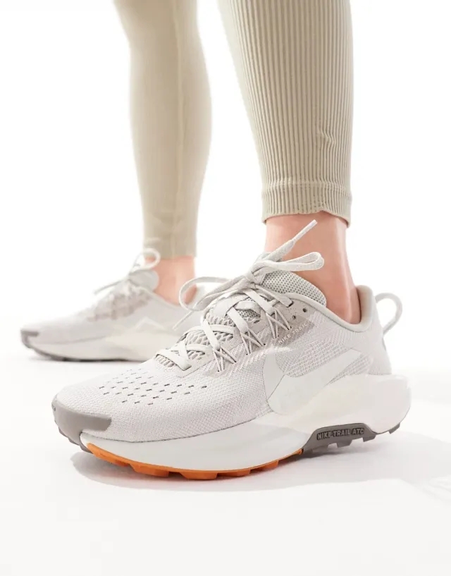 Nike Running Pegasus Trail 5 Trainers In Beige And Grey-Neutral